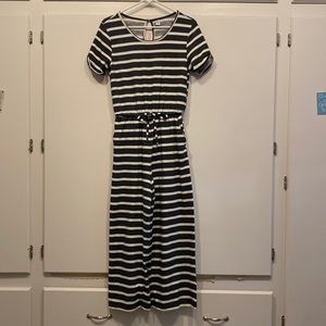 White & Navy Jumpsuit